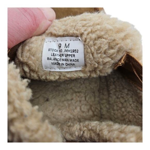 Clarks Bennet Lined Suede Men's Slipper Bootie Light Brown Size 9 Medium - Picture 8 of 8